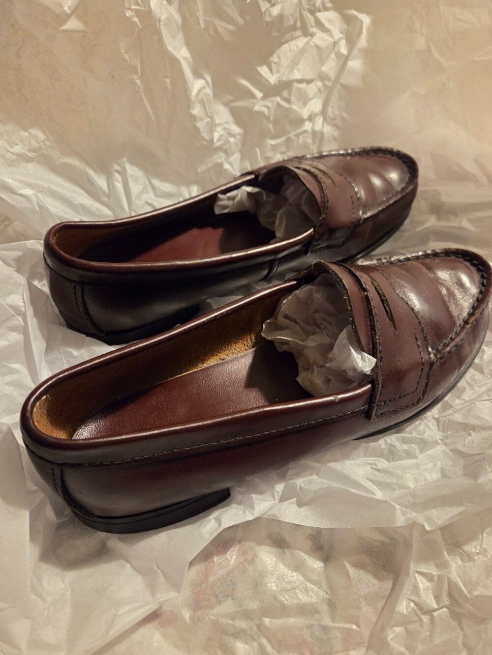 L.L. Bean Women's Brown Leather Penny Loafers